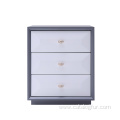 High Gloss Chest of 2 Drawers Bedside Table Cabinets Nightstand Units LED Lights